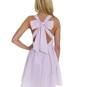 Lauren James The Livingston Pink Seersucker Dress